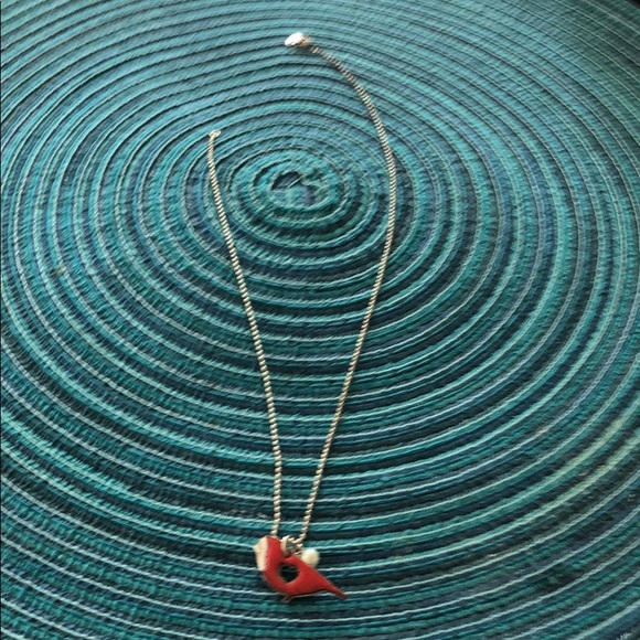 Red bird necklace - Picture 4 of 4